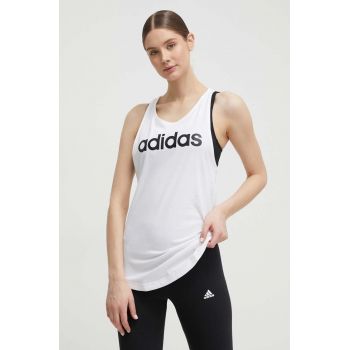 adidas Top din bumbac GL0567 culoarea alb GL0567 de firma original