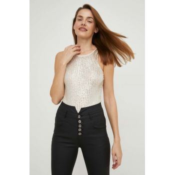 Answear Lab body culoarea bej, transparent, modelator Answear Lab body culoarea bej, transparent, modelator
