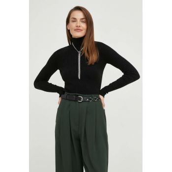 Answear Lab pulover femei, culoarea gri, light, cu turtleneck ieftin