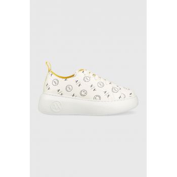 Armani Exchange sneakers culoarea bej