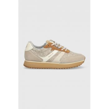 Gant sneakers Bevinda culoarea bej