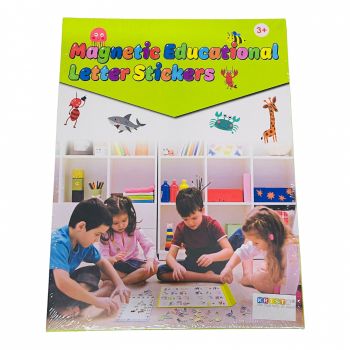 Carte magnetica cu activitati educative, cu piese puzzle si tablita de scris magnetica, cu marker, Literele alfabetului ieftina