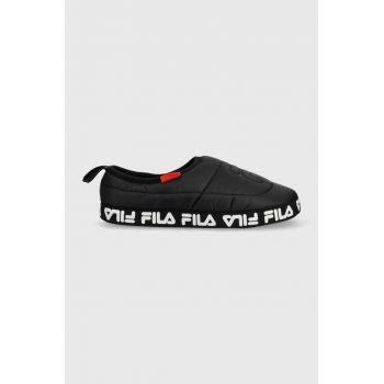 Fila papuci de casa Comfider culoarea negru