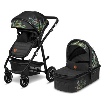 Carucior compact Lionelo Amber Dreamin 2 in 1 reversibil geanta parinti pana la 22 kg Negru