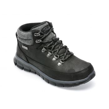 Ghete SKECHERS negre, SYNERGY, din material textil