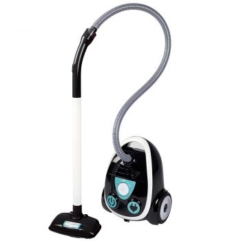 Jucarie Smoby Aspirator Vacuum Cleaner negru la reducere