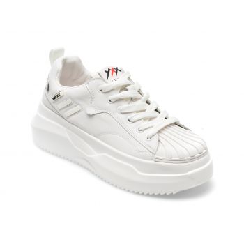 Pantofi sport GRYXX albi, 267189, din piele naturala