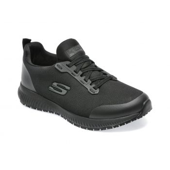 Pantofi sport SKECHERS negri, SQUAD SR , din material textil