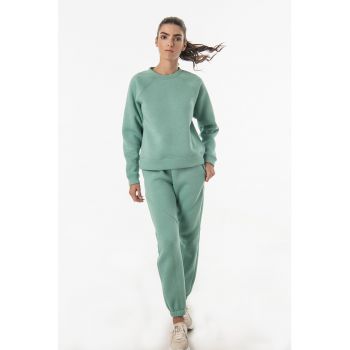 Bluza sport din amestec de bumbac cu maneci raglan