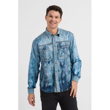 Camasa unisex regular fit din denim S-Gilly