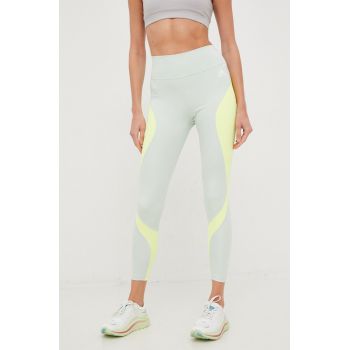 adidas Performance leggins de antrenament Training Essential femei, culoarea verde, modelator