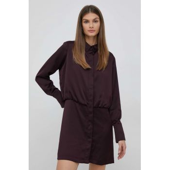 Dkny rochie culoarea violet, mini, drept de firma originala