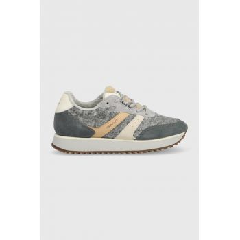 Gant sneakers Bevinda culoarea gri