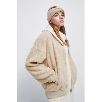 Medicine bluza femei, culoarea bej, neted