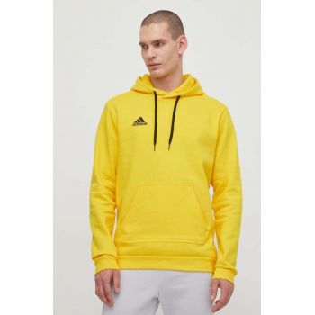 adidas Performance bluză HI2140 bărbați, culoarea galben, cu imprimeu HI2140