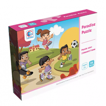 Puzzle bebe din carton - Paradisul de joaca al copiilor