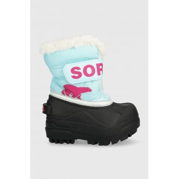 Sorel cizme de iarna copii Toddler culoarea turcoaz de firma originala