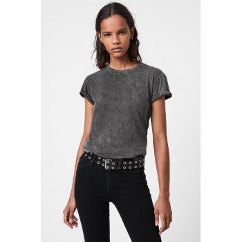 AllSaints Tricou din bumbac culoarea gri