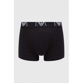 Emporio Armani Underwear boxeri 3-pack barbati, culoarea negru
