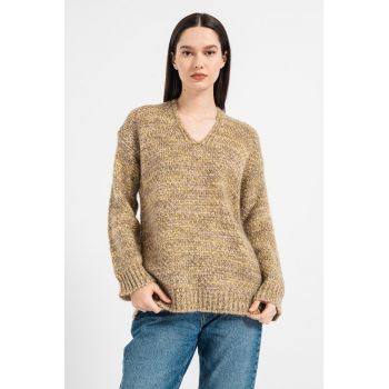 Pulover relaxed fit din amestec de mohair