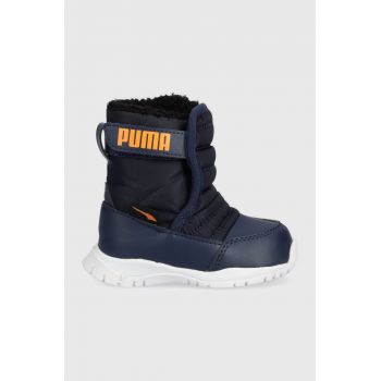 Puma cizme de iarna copii Nieve culoarea albastru marin