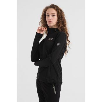 Bluza sport slim fit cu fermoar