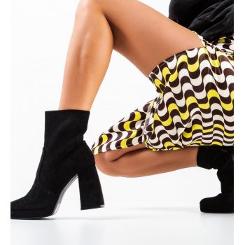 Botine dama Abbey Negre