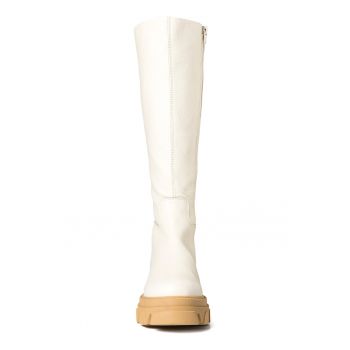 Cizme mid-calf din piele Mana