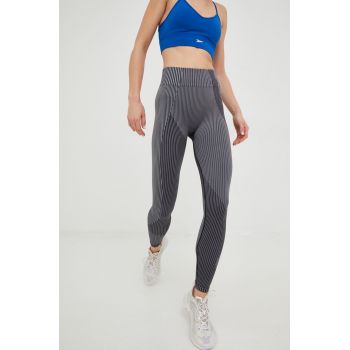 Reebok leggins de antrenament United By Fitness Myoknit femei, culoarea negru, modelator