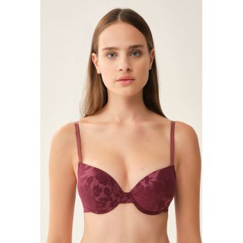 Sutien cu model si insertii semitransparente