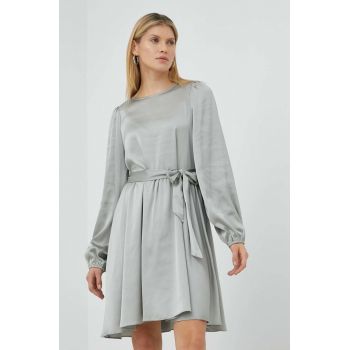 Bruuns Bazaar rochie culoarea gri, mini, evazati de firma originala