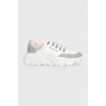 Cross Jeans sneakers culoarea alb