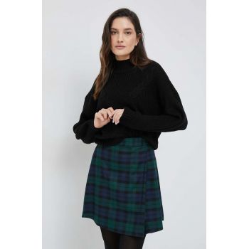 Vero Moda pulover femei, culoarea negru, cu turtleneck