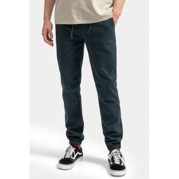 Pantaloni jogger cu snur si mansete elastice