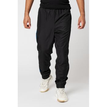 Pantaloni sport cu segmente laterale contrastante