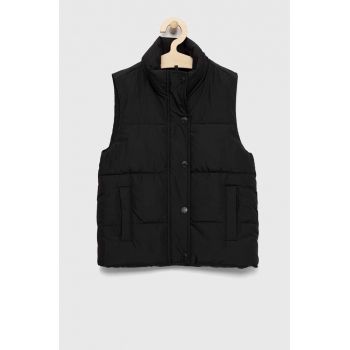 Abercrombie & Fitch vesta copii culoarea negru Abercrombie & Fitch vesta copii culoarea negru
