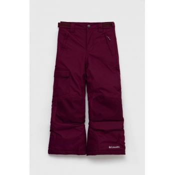 Columbia pantaloni de schi pentru copii culoarea violet