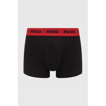 HUGO boxeri 3-pack bărbați, culoarea negru 50469786