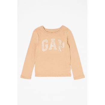 Bluza din bumbac organic cu imprimeu logo