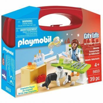 Playmobil - Set Portabil - In Vizita La Veterinar
