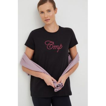 CMP tricou femei, culoarea negru