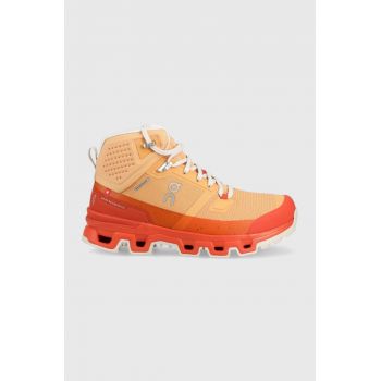On-running pantofi Cloudrock 2 Waterproof femei, culoarea portocaliu de firma originala