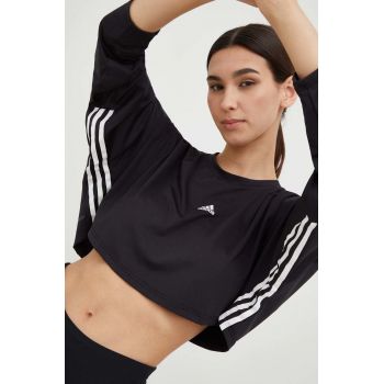 adidas mânecă lungă de antrenament Hyperglam culoarea negru