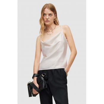 AllSaints bluza culoarea alb