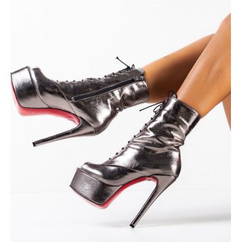 Botine dama Ryder Argintii