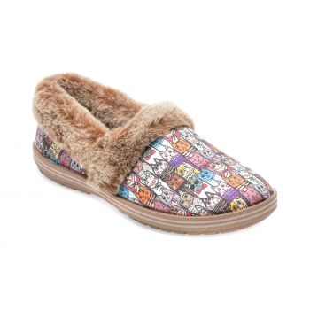 Papuci SKECHERS multicolori, TOO COZY9, din material textil