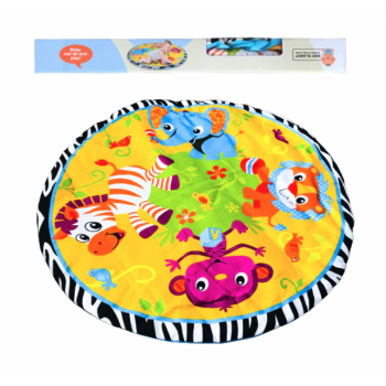 Saltea de joaca pentru bebelusi, Baby animale din jungla, 84 cm