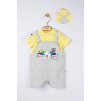 Set salopeta cu tricou de vara pentru bebelusi Marathon, Tongs baby la reducere