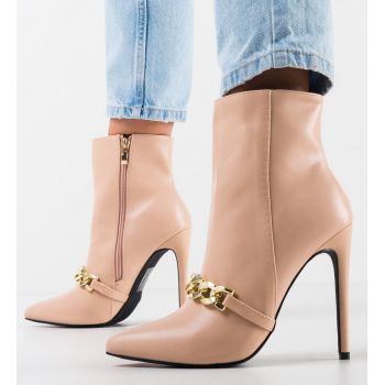 Botine dama Mischa Bej ieftine