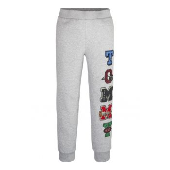 Pantaloni sport cu imprimeu logo